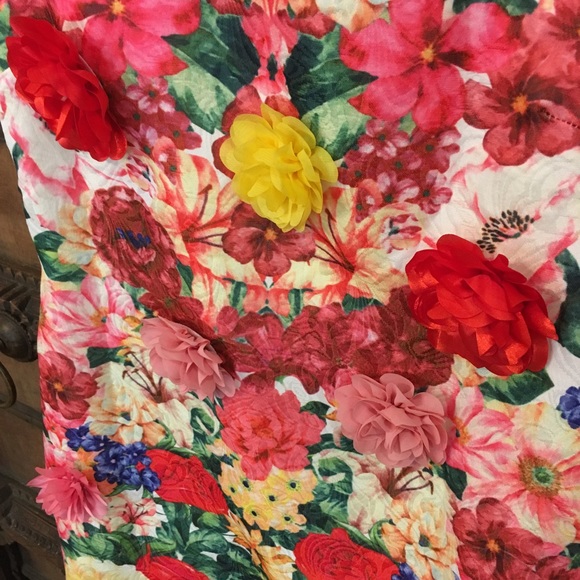 🌸Vici Floral Appliqué Dress🌵 - Picture 3 of 5